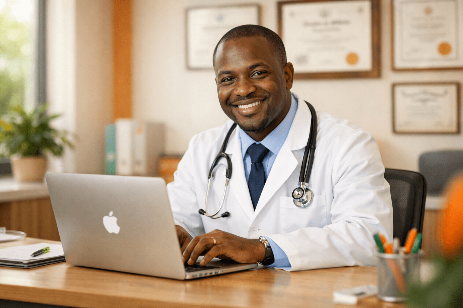 Médecin utilisant MaClinique